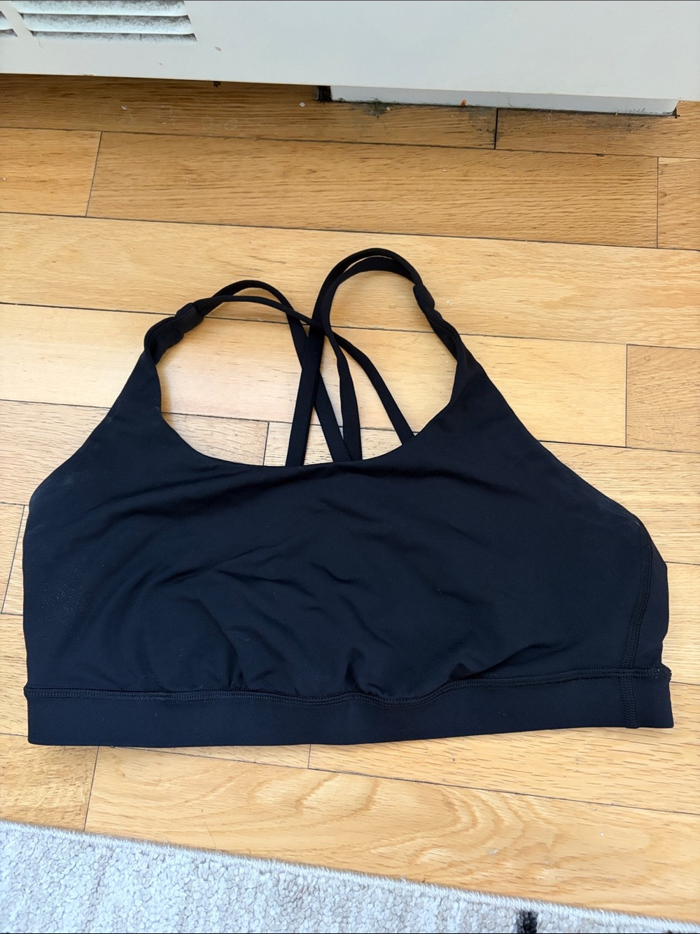 Lulu Lemon Black Strappy Sports Bra - Women